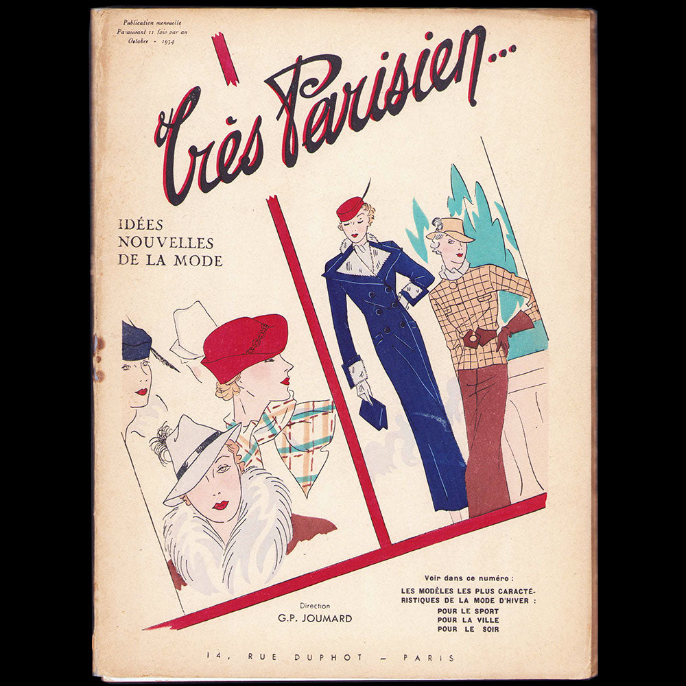 Très Parisien - Réunion de 10 des 11 numéros de l'année 1934
