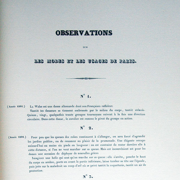 Le Bon Genre, réimpression du recueil de 1827 comprenant les Observations sur les Modes et les Usages de Paris et les 115 gravures (1931)