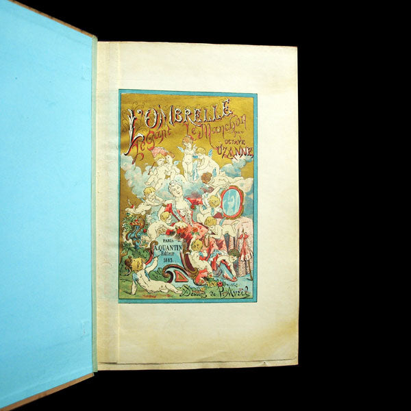 Uzanne - L'éventail et l'Ombrelle, exemplaires uniques enrichis de dessins de Paul Avril (1881)