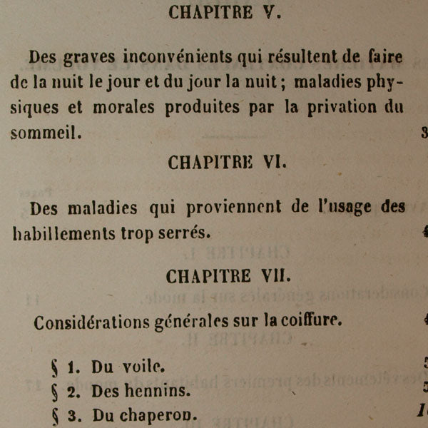 Goullin - La mode sous le point de vue hygiénique, médical et historique (1846)