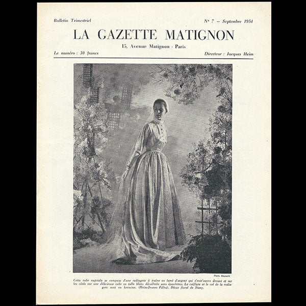 Heim - Gazette Matignon, n°7 (1951, septembre), couverture de Maywald