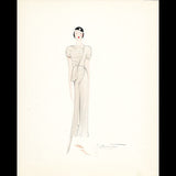 Premet - Dessin d'un modèle de Madeleine Jeannest (circa 1925)