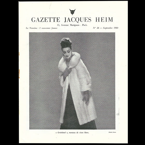 Heim - Gazette Jacques Heim, n°26 (1960, septembre), couverture d'Arsac