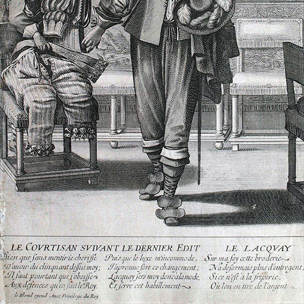 Abraham Bosse - Le Courtisan suivant le dernier édit (circa 1633)