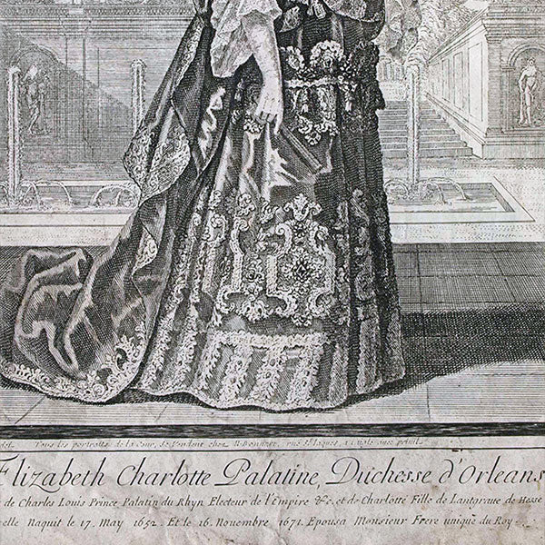 Bonnart - Elizabeth Charlotte Palatine, Duchesse d'Orléans (circa 1695)