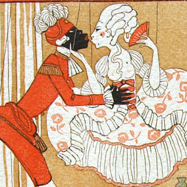 Barbier - Annonce de la parution de Personnages de comédie (1921)
