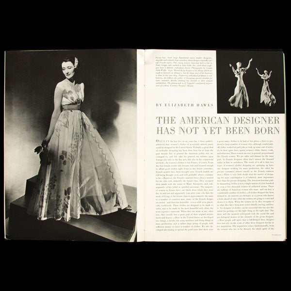 Magazine of Art - The new American Designer has not yet been born by Elizabeth Hawes (Avril 1937)