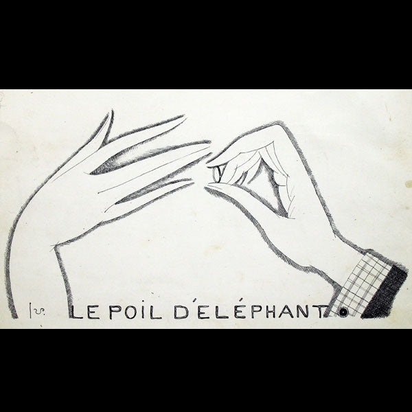 Le Poil d'Eléphant, dessin de Georges Lepape pour Vogue (1922)