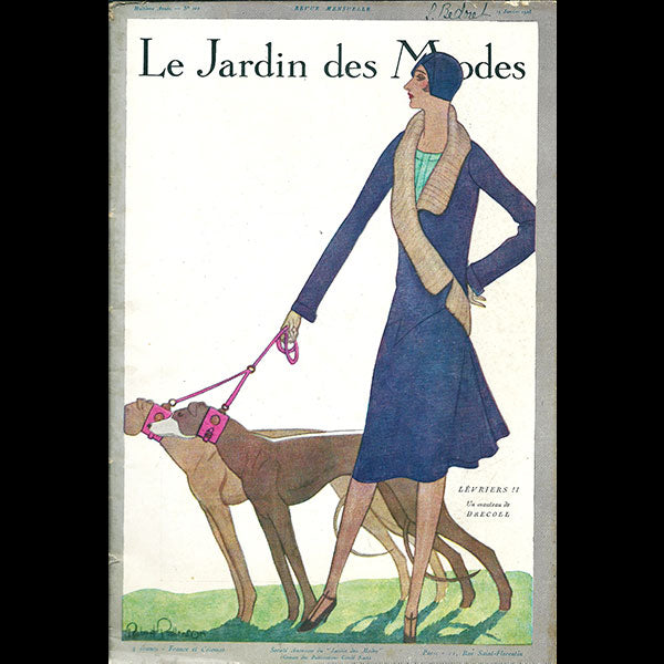Le Jardin des Modes, n°102, 15 janvier 1928, couverture de Robert Patterson