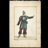 Costumes militaires - Ensemble de 10 dessins à l'aquarelle de Renausy (1812-1814)