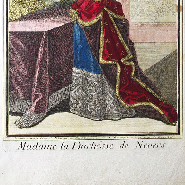Trouvain - Madame la Duchesse de Nevers, portrait en mode (1696)