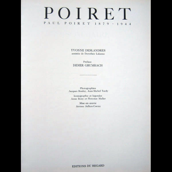 Poiret, par Yvonne Deslandres (1986)