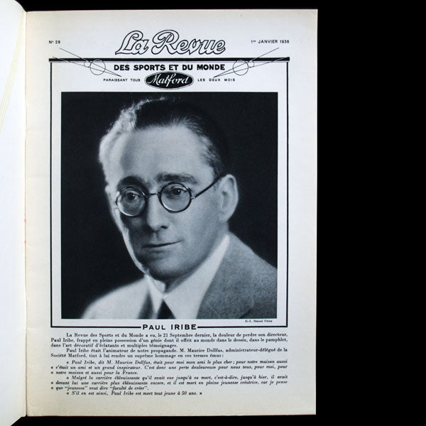 La revue des Sports et du Monde Ford Mathis, collection complète des 10 numéros (octobre 1934 à juillet 1936)