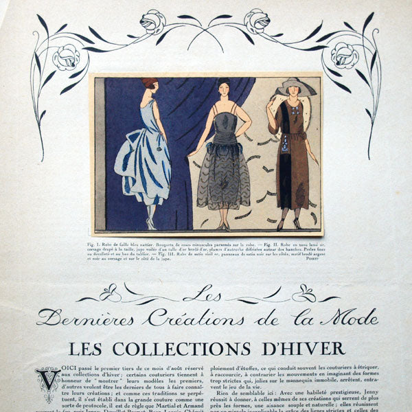 Les Elégances Parisiennes, publication officielle des industries françaises de la mode, hiver 1920-1921, n°2