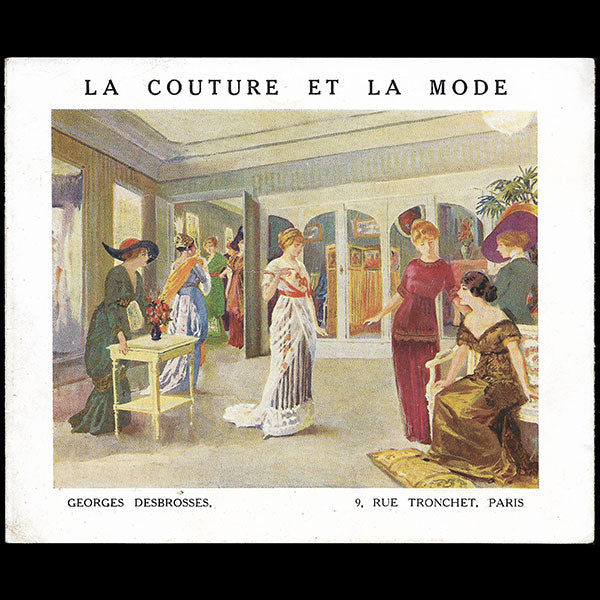 Georges Desbrosses - La Mode et la Couture, dépliant de la maison de couture (circa 1910)