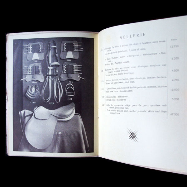 Hermès, catalogue de sellerie (circa 1940)