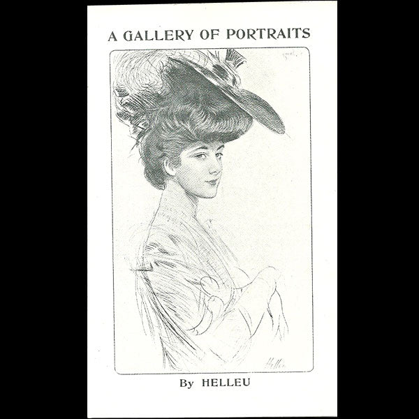Paul Helleu - Annonce de la parution de A Gallery of Portraits