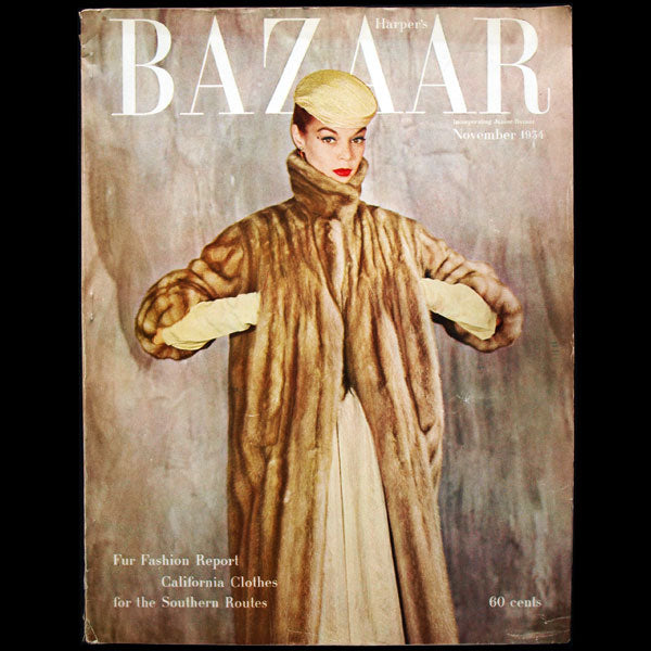 Harper's Bazaar (1954, novembre), couverture de Louise Dahl-Wolfe
