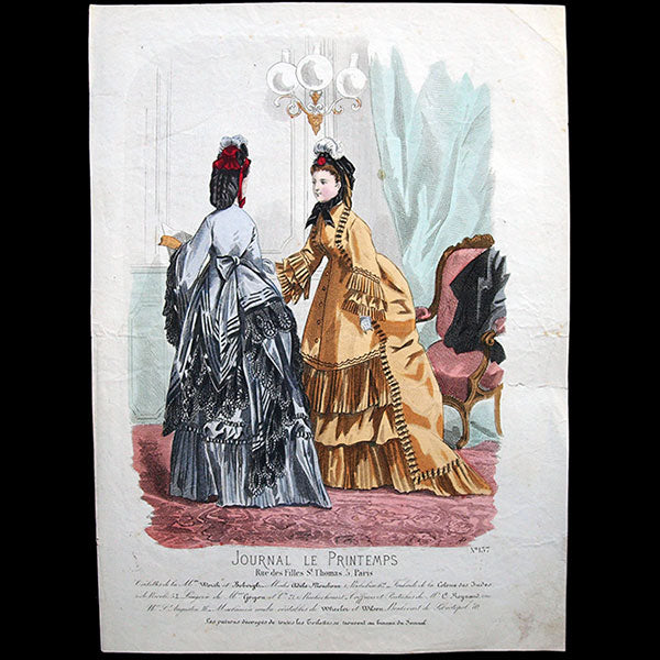 Worth & Bobergh - Le Journal du Printemps, gravure 137 (circa 1868)