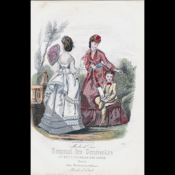 Dessin de Laure Noel Colin pour le Journal des Demoiselles (1871)