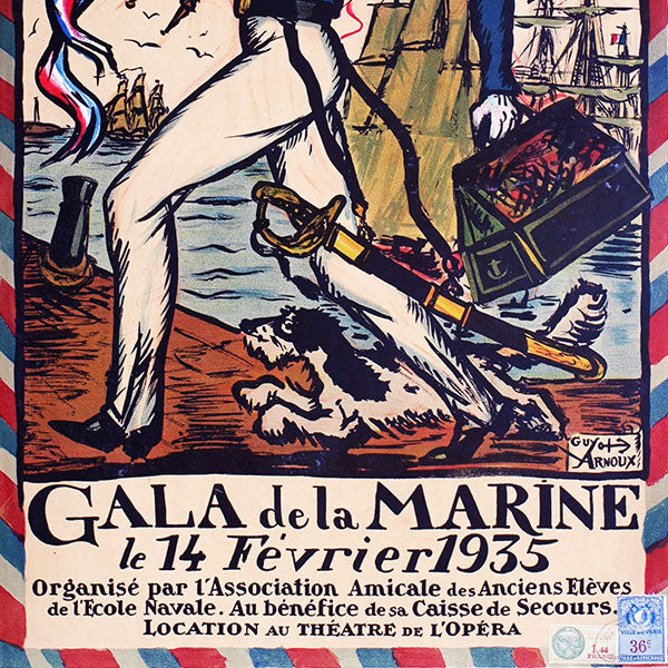 Gala de la Marine, 14 février 1935 - affiche de Guy Arnoux (1935)