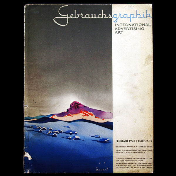 Gebrauchsgraphik, International Advertising Art, article sur Hoyningen-Huené (1932)