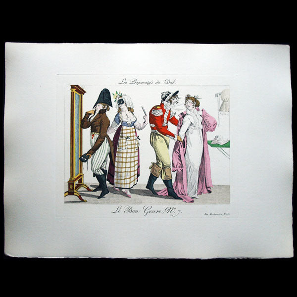 Le Bon Genre, réimpression du recueil de 1827 comprenant les Observations sur les Modes et les Usages de Paris et les 115 gravures (1931)