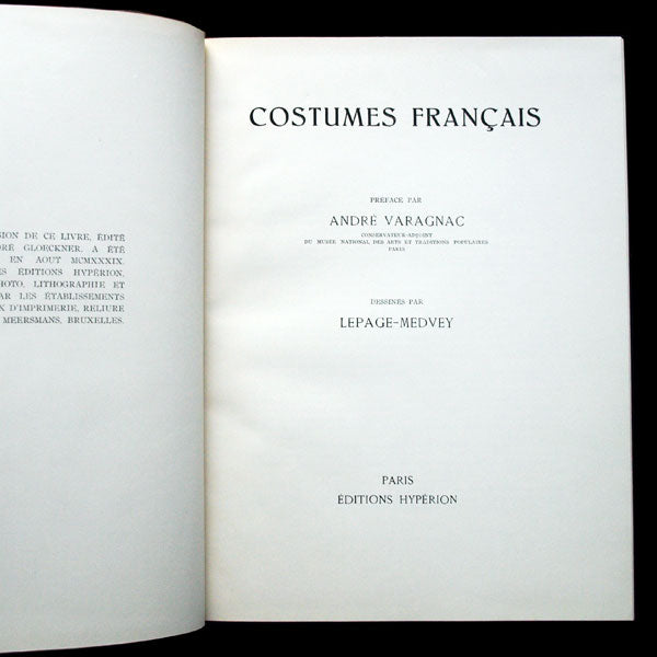 Costumes Français, dessinés par E. Lepage-Medvey