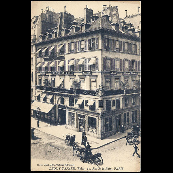 Les maisons Leony Tafaré, Alphonsine et Guerlain, 15 rue de la Paix à Paris (circa 1910)