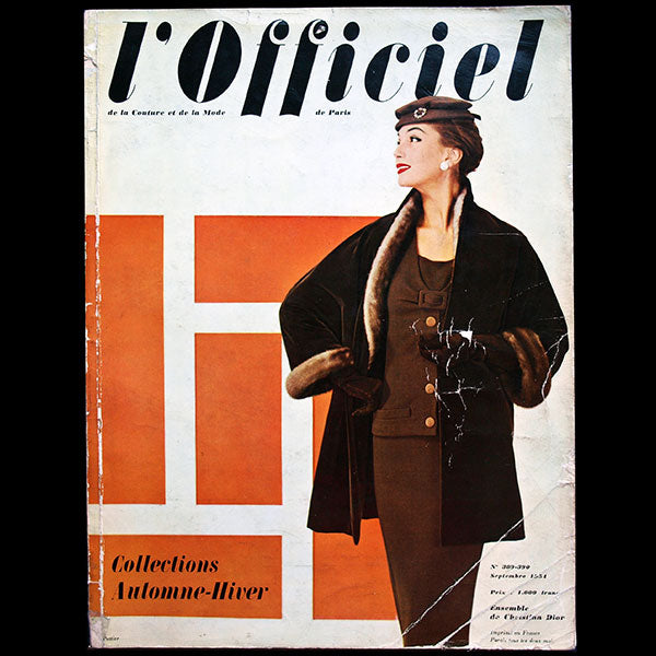 L'Officiel de la mode et de la couture de Paris - Collections Automne-Hiver (septembre 1954)