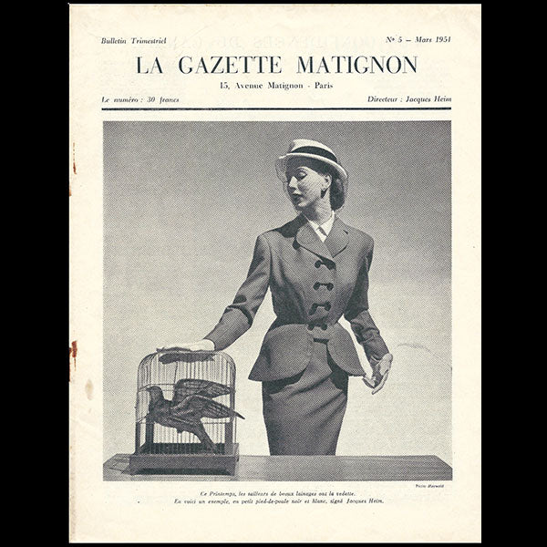 Heim - Gazette Matignon, n°5 (1951, mars), couverture de Maywald