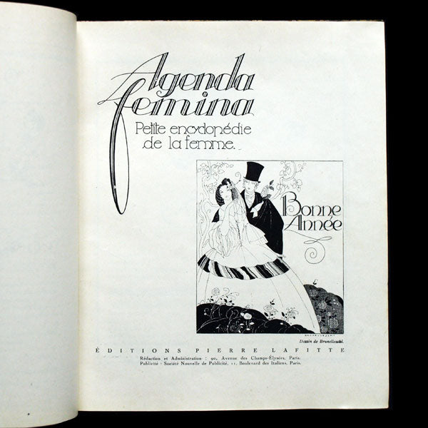 Agenda Fémina 1922, illustrations de George Barbier, Brunelleschi, Benito, etc.