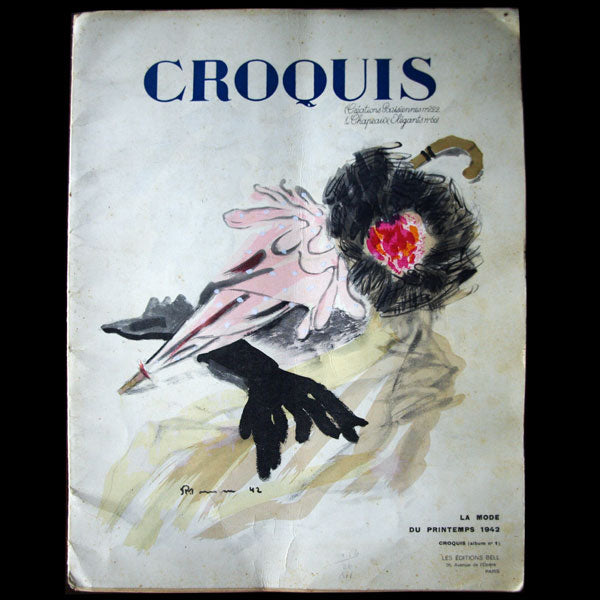 Croquis, Créations Parisiennes et Chapeaux élégants, printemps 1942