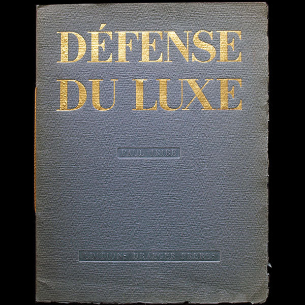 Paul Iribe - Défense du luxe (1932)