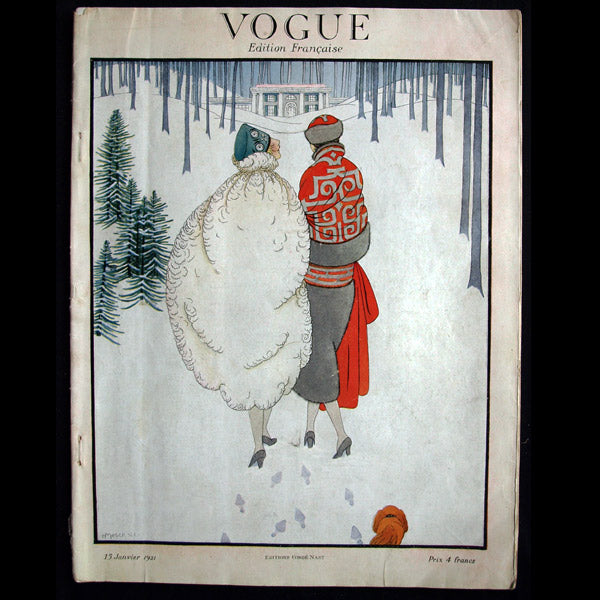 Vogue France (15 janvier 1921), couverture d'Harriet Meserole