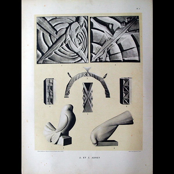 Rapin - La Sculpture Décorative Moderne, 2ème série, collection de l'exposition des Arts Décoratifs de 1925 (1926)