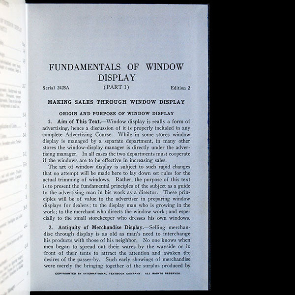 Fundamentals of Window Display (1937)