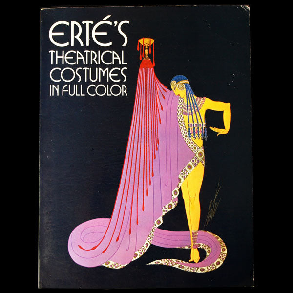 Erté's Theatrical Costumes in full color, exemplaire avec envoi d'Erté