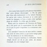 Je suis couturier, propos de Christian Dior, avec envoi de Christian Dior (1951)