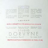 Robe de dentelle de Lucien Lelong, photographie d'époque du studio Dorvyne (circa 1935)