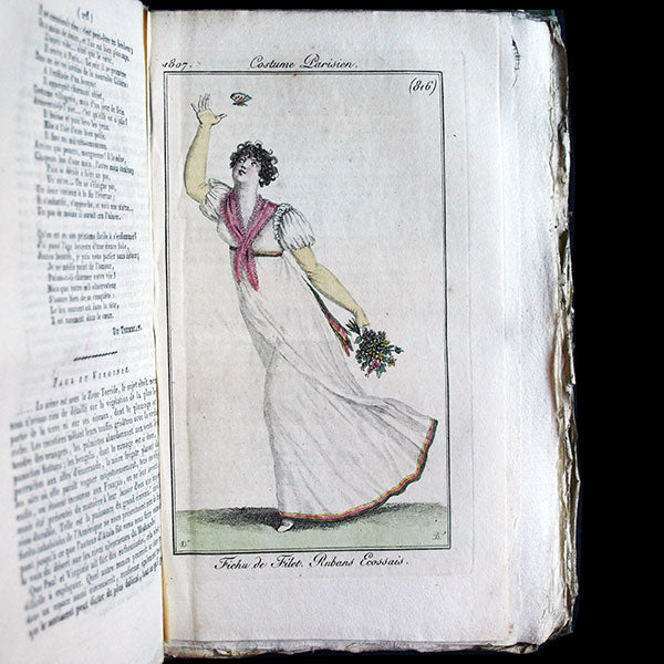 Le Journal des Dames et des Modes, Costumes Parisiens, réunion de 70 livraisons de la 11ème année (1807)