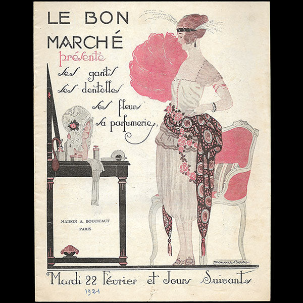 Au Bon Marché présente ses gants, ses dentelles, ses fleurs, sa parfumerie (1921)