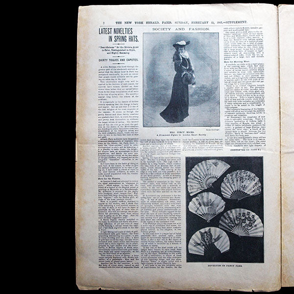 The New York Herald Fashion Supplement, February 15th, 1903