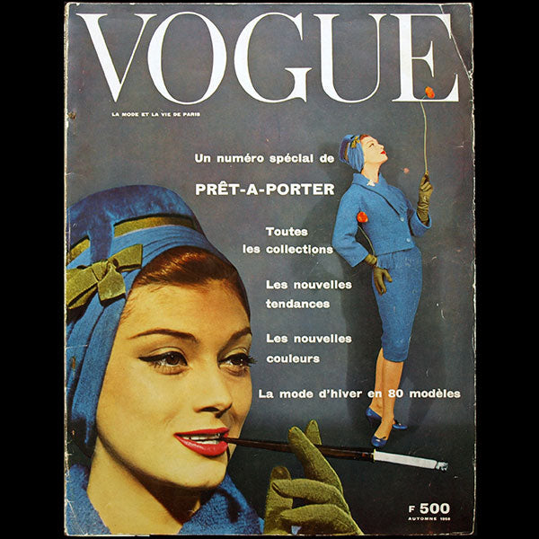 Vogue France (août 1958), couverture de Guy Bourdin