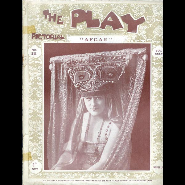 The Play Pictorial (octobre 1919), Afgar, costumes de Paul Poiret