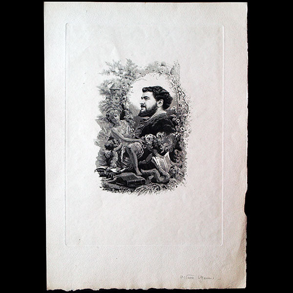 Octave Uzanne - Portrait par Paul Avril (1882)