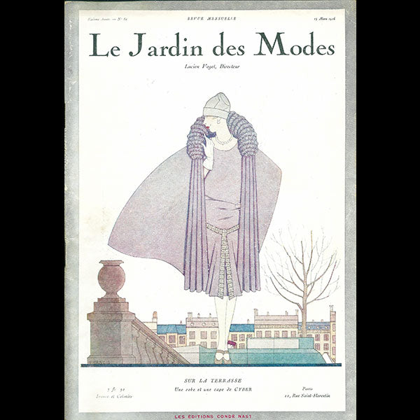 Le Jardin des Modes, n°80, 15 mars 1926, couverture de Francis
