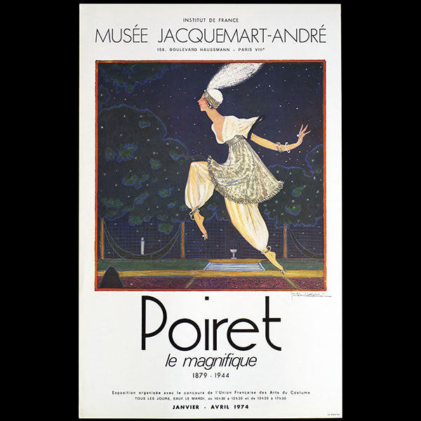 Poiret le magnifique, affiche d'exposition, 1974