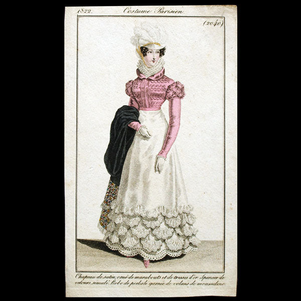 Le Journal des Dames et des Modes, Costumes Parisiens, n°3, 15 janvier 1822