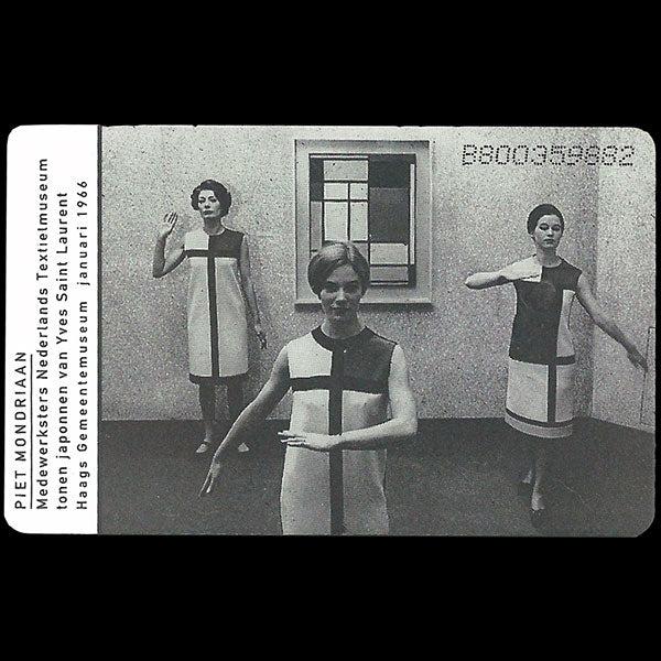 Yves Saint-Laurent - Carte téléphonique Mondrian